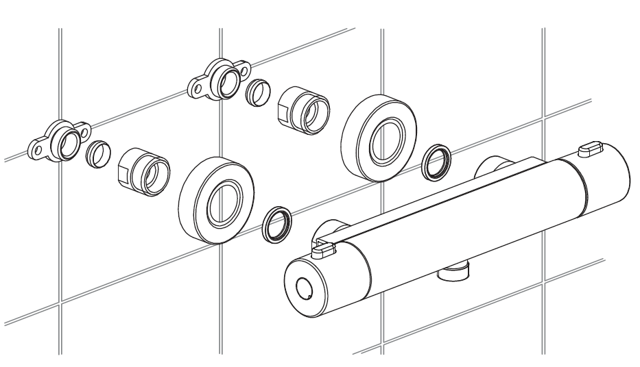 Lắp đặt van vòi sen tắm đơn Trade-tec TR10032CP