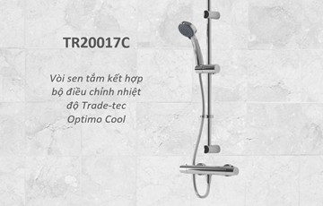 Sen tắm đơn Trade-Tec Optimo Cool, có chức năng trộn nhiệt độ - Hướng dẫn lắp và bảo trì