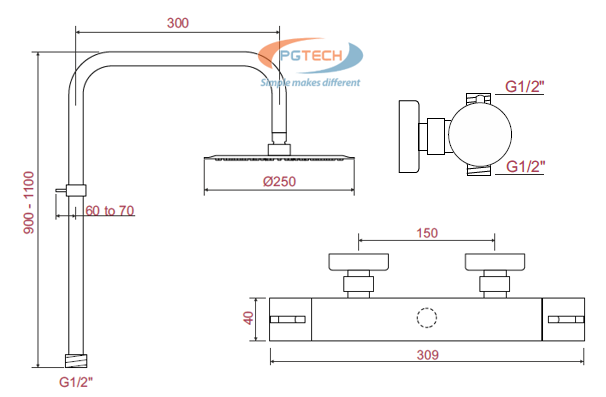 Thông số thiết kế model TR20025CP